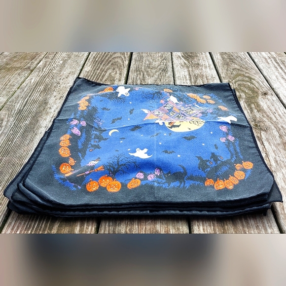 Vintage 10pc. Cotton Halloween Napkin Set! - Picture 3 of 6